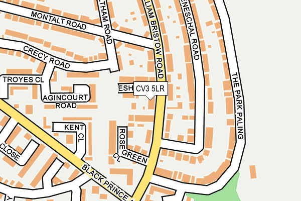 CV3 5LR map - OS OpenMap – Local (Ordnance Survey)