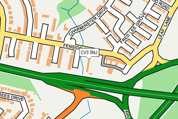 CV3 5NJ map - OS OpenMap – Local (Ordnance Survey)