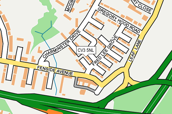 CV3 5NL map - OS OpenMap – Local (Ordnance Survey)