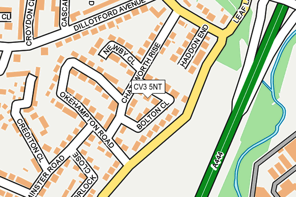 CV3 5NT map - OS OpenMap – Local (Ordnance Survey)