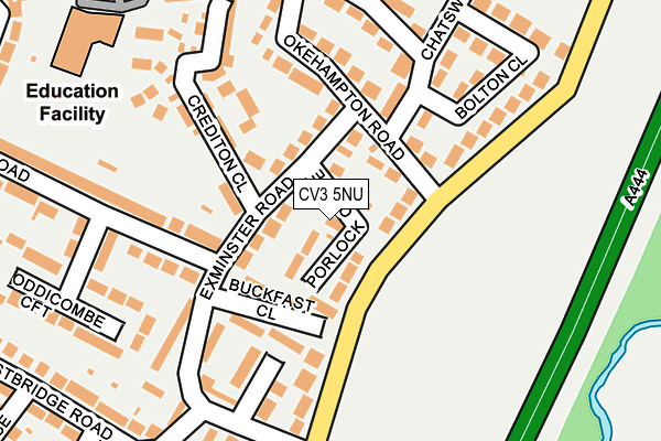 CV3 5NU map - OS OpenMap – Local (Ordnance Survey)