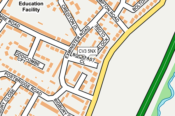 CV3 5NX map - OS OpenMap – Local (Ordnance Survey)