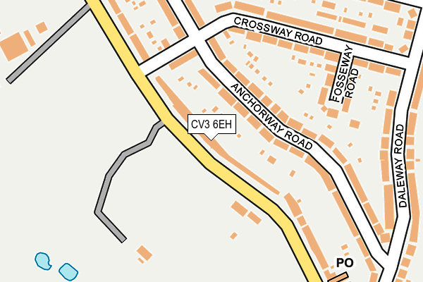 CV3 6EH map - OS OpenMap – Local (Ordnance Survey)