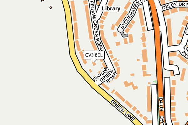 CV3 6EL map - OS OpenMap – Local (Ordnance Survey)
