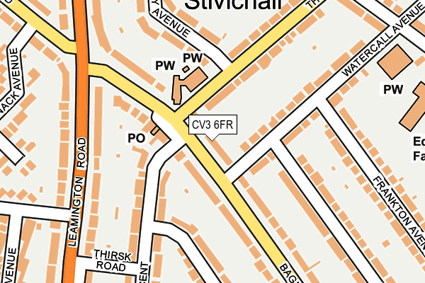CV3 6FR map - OS OpenMap – Local (Ordnance Survey)
