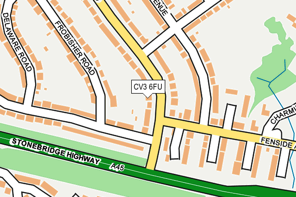 CV3 6FU map - OS OpenMap – Local (Ordnance Survey)