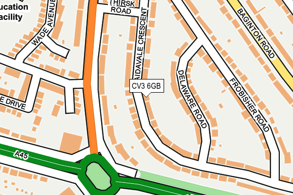 CV3 6GB map - OS OpenMap – Local (Ordnance Survey)