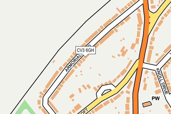 CV3 6GH map - OS OpenMap – Local (Ordnance Survey)