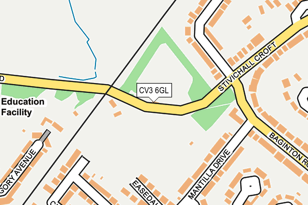 CV3 6GL map - OS OpenMap – Local (Ordnance Survey)