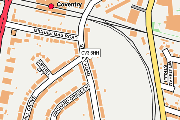 CV3 6HH map - OS OpenMap – Local (Ordnance Survey)