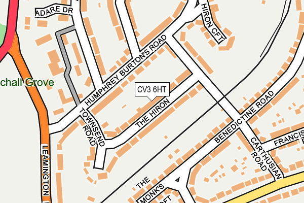 CV3 6HT map - OS OpenMap – Local (Ordnance Survey)