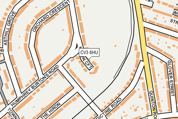 CV3 6HU map - OS OpenMap – Local (Ordnance Survey)