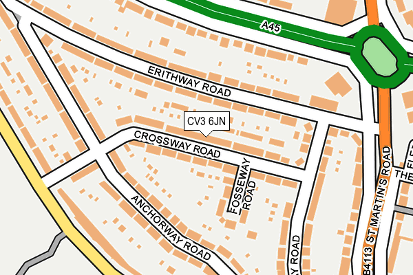 CV3 6JN map - OS OpenMap – Local (Ordnance Survey)