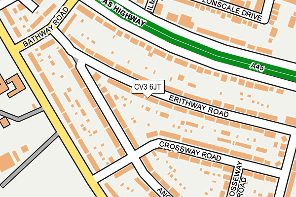 CV3 6JT map - OS OpenMap – Local (Ordnance Survey)