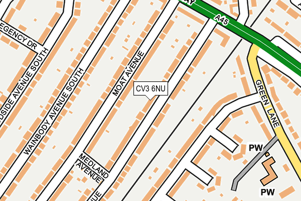 CV3 6NU map - OS OpenMap – Local (Ordnance Survey)