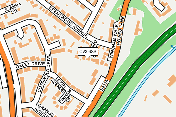 CV3 6SS map - OS OpenMap – Local (Ordnance Survey)