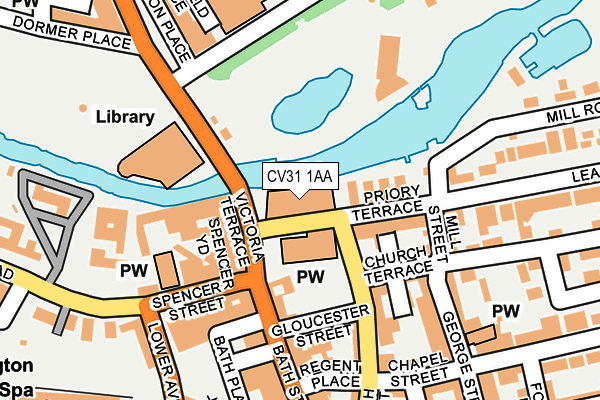 CV31 1AA map - OS OpenMap – Local (Ordnance Survey)