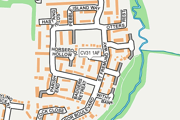 CV31 1AF map - OS OpenMap – Local (Ordnance Survey)