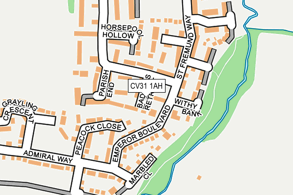 CV31 1AH map - OS OpenMap – Local (Ordnance Survey)