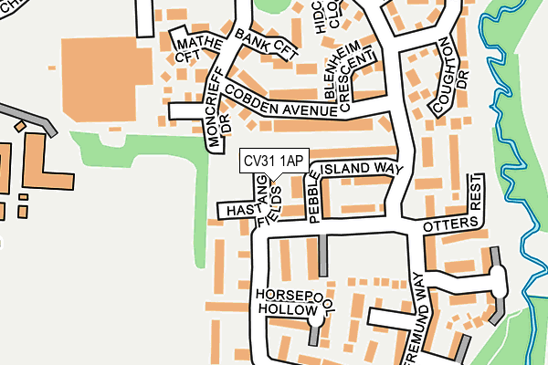 CV31 1AP map - OS OpenMap – Local (Ordnance Survey)