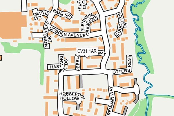 CV31 1AR map - OS OpenMap – Local (Ordnance Survey)