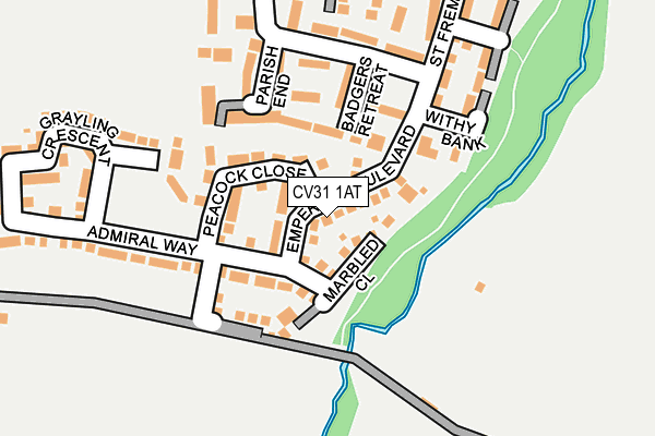 CV31 1AT map - OS OpenMap – Local (Ordnance Survey)