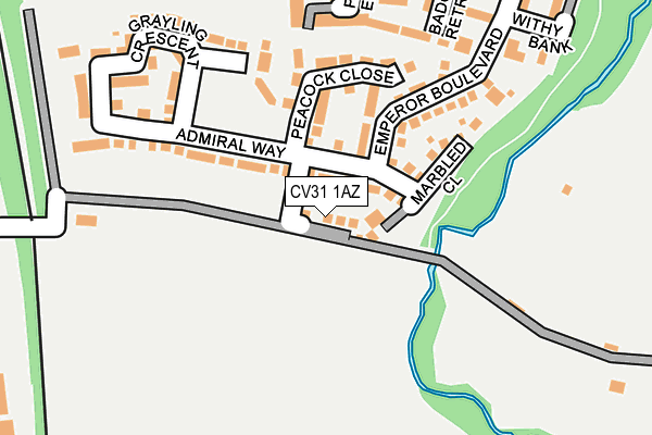 CV31 1AZ map - OS OpenMap – Local (Ordnance Survey)