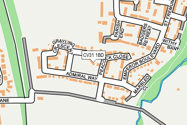 CV31 1BD map - OS OpenMap – Local (Ordnance Survey)