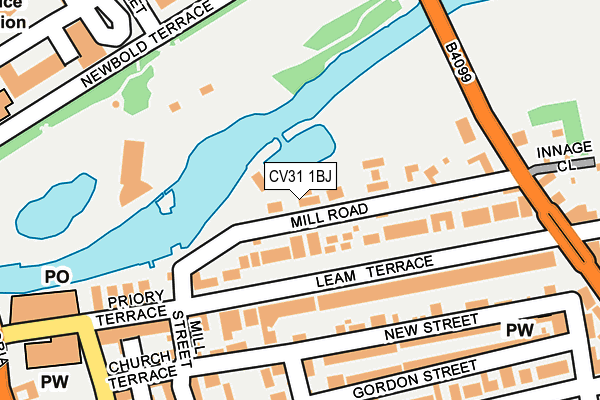 CV31 1BJ map - OS OpenMap – Local (Ordnance Survey)