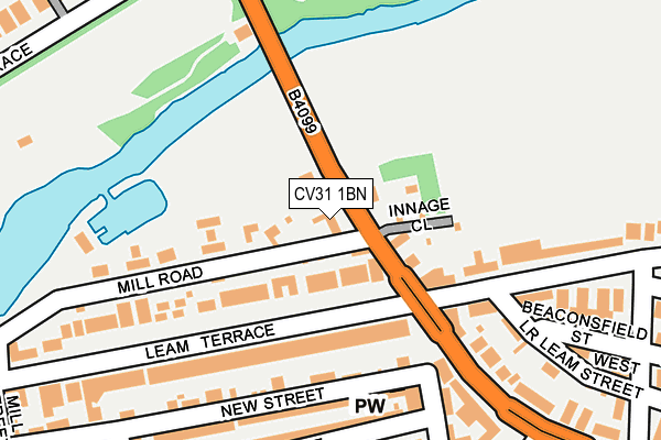 CV31 1BN map - OS OpenMap – Local (Ordnance Survey)