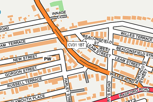 CV31 1BT map - OS OpenMap – Local (Ordnance Survey)