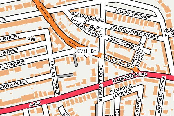 CV31 1BY map - OS OpenMap – Local (Ordnance Survey)