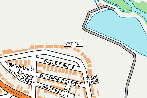 CV31 1DF map - OS OpenMap – Local (Ordnance Survey)