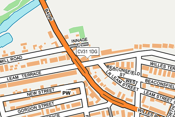 CV31 1DG map - OS OpenMap – Local (Ordnance Survey)
