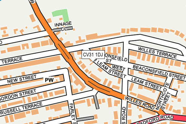 CV31 1DJ map - OS OpenMap – Local (Ordnance Survey)