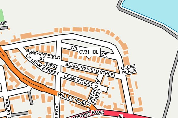 CV31 1DL map - OS OpenMap – Local (Ordnance Survey)