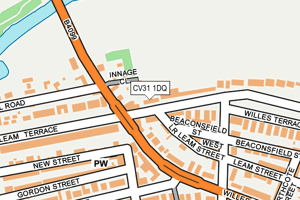 CV31 1DQ map - OS OpenMap – Local (Ordnance Survey)