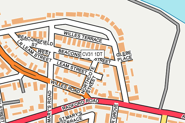 CV31 1DT map - OS OpenMap – Local (Ordnance Survey)