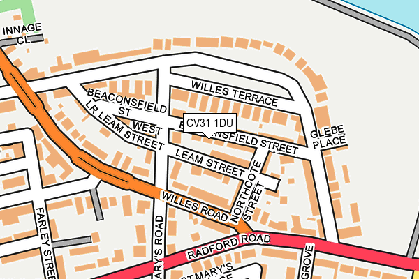 CV31 1DU map - OS OpenMap – Local (Ordnance Survey)