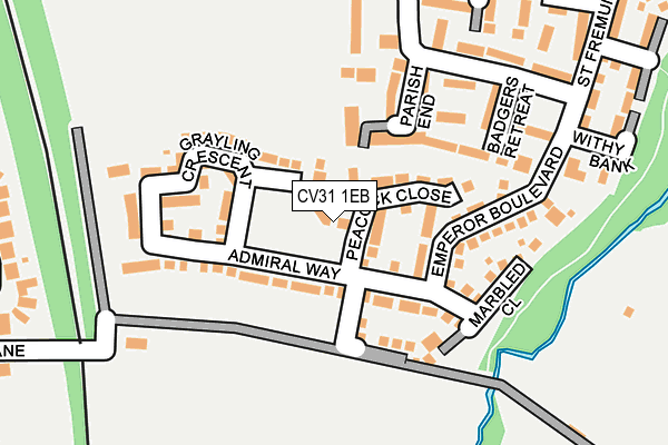 CV31 1EB map - OS OpenMap – Local (Ordnance Survey)