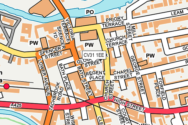 CV31 1EE map - OS OpenMap – Local (Ordnance Survey)