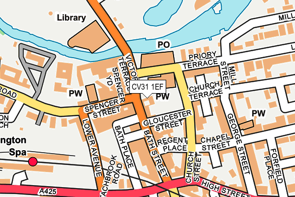 CV31 1EF map - OS OpenMap – Local (Ordnance Survey)