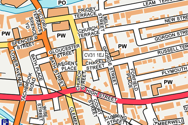 CV31 1EJ map - OS OpenMap – Local (Ordnance Survey)