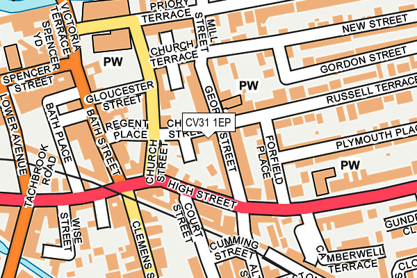 CV31 1EP map - OS OpenMap – Local (Ordnance Survey)