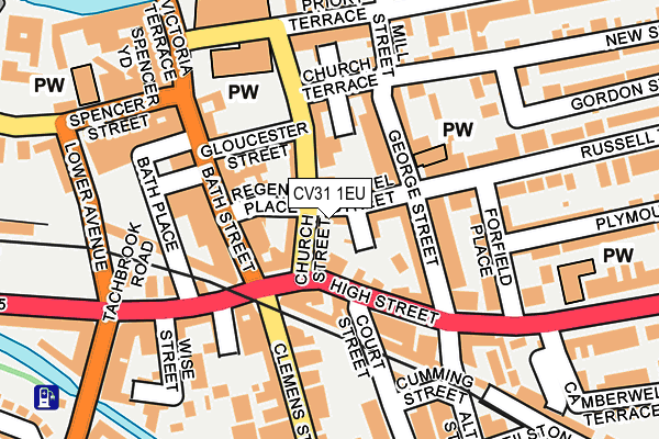 CV31 1EU map - OS OpenMap – Local (Ordnance Survey)