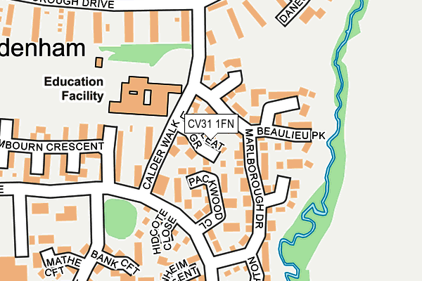 CV31 1FN map - OS OpenMap – Local (Ordnance Survey)