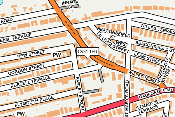CV31 1FU map - OS OpenMap – Local (Ordnance Survey)