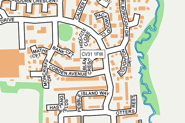 CV31 1FW map - OS OpenMap – Local (Ordnance Survey)