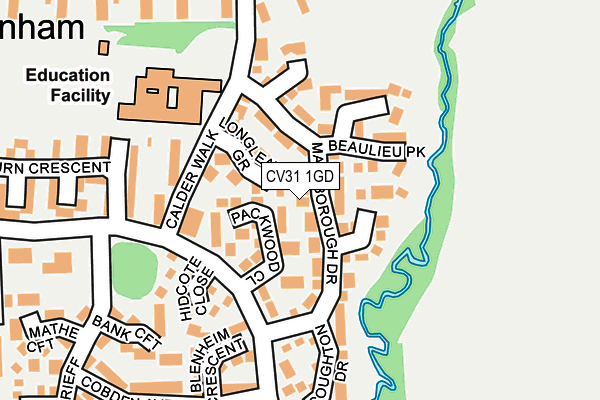 CV31 1GD map - OS OpenMap – Local (Ordnance Survey)