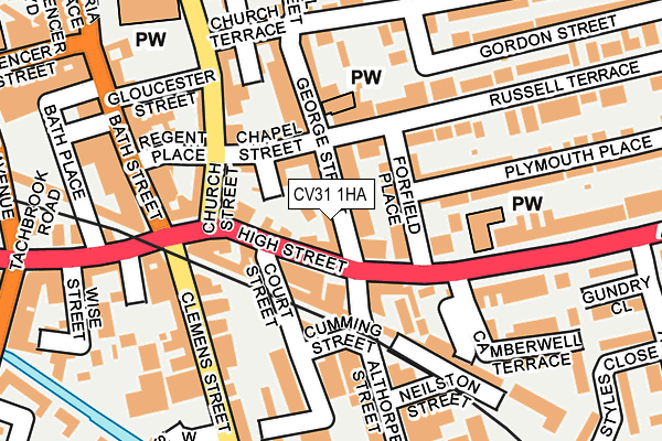 CV31 1HA map - OS OpenMap – Local (Ordnance Survey)